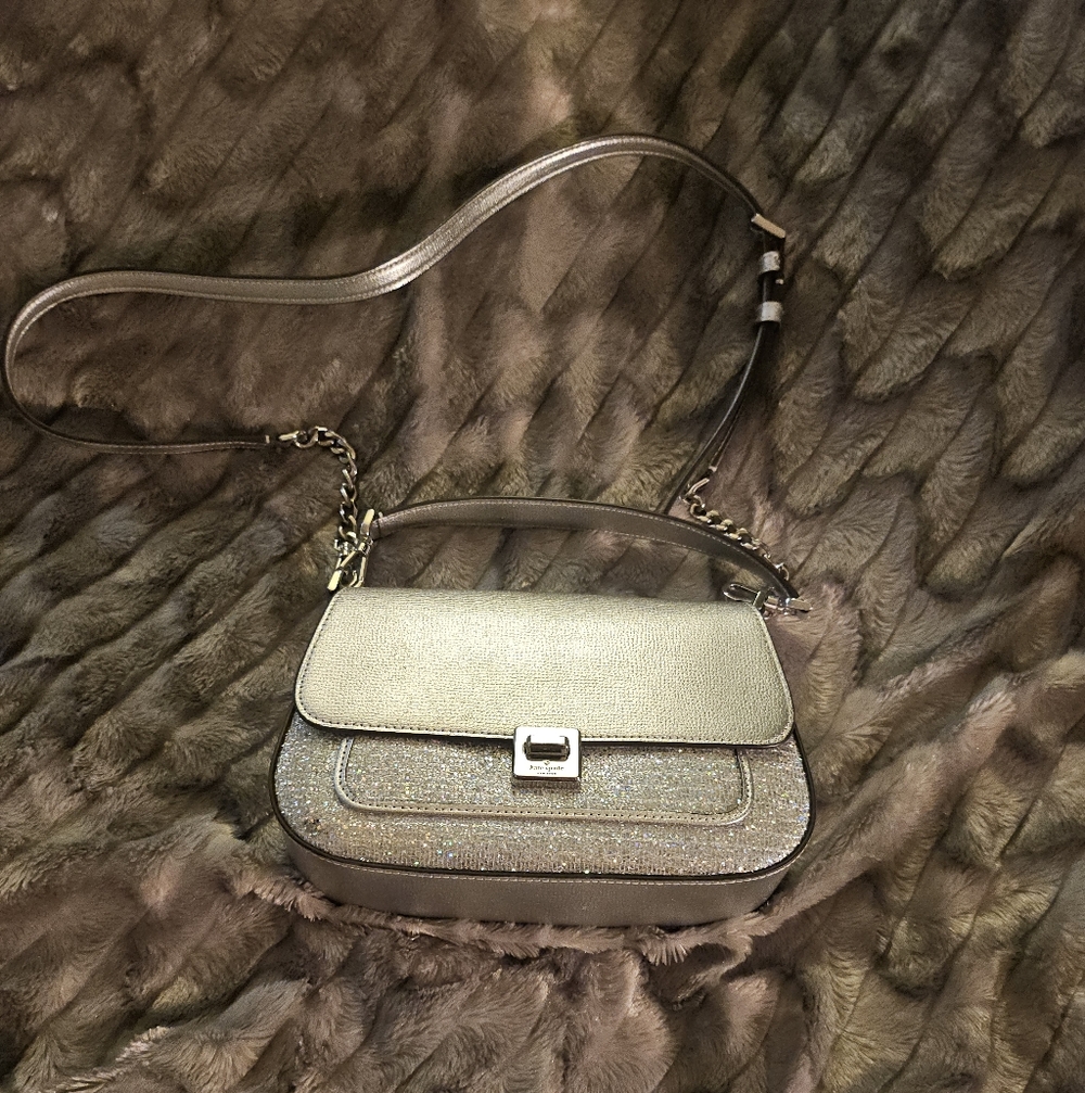 Kate Spade Silver Crossbody Bag